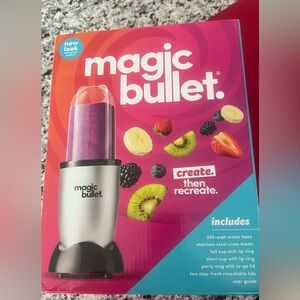 Magic Bullet Blender - Silver and Black. Sealed. Un-opened